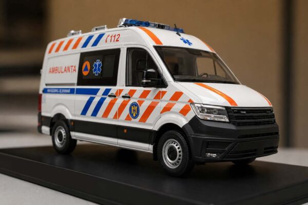 Type B ambulance scale model, front three-quarter view